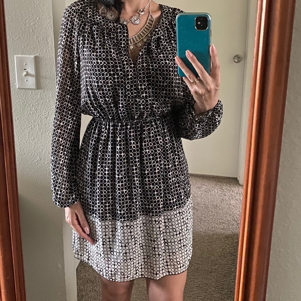 *LAST CHANCE* Black and white print dress- Studio M